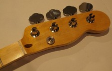 All Parts Maple Neck per Fender Tele/Precision/1,5" Jazz width/tuners vintage