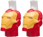 2x Set Marvel Iron Man Ladegerät + Akku Docking Lader für Wii Controller Wiimote