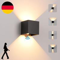 Led Wandleuchte Innen/Aussen Mit Bewegungsmelder,12W Wandlampe,Ip 65 Wasserdicht