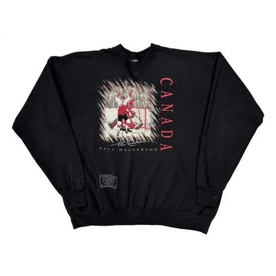 Canada Hanes Raul Henderson Nhl Graphic Sweatshirt - XL Schwarz Baumwolle