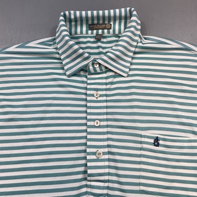 Peter Millar Golf Polo Shirt Mens Large Aronimink Golf Club PGA Exclusive MESH