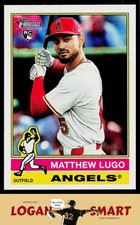Matthew Lugo 2025 Topps Heritage #546 RC Los Angeles Angels
