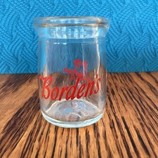 Bordens Dairy Mini Glass Creamer 1/2 Ounce Mi...