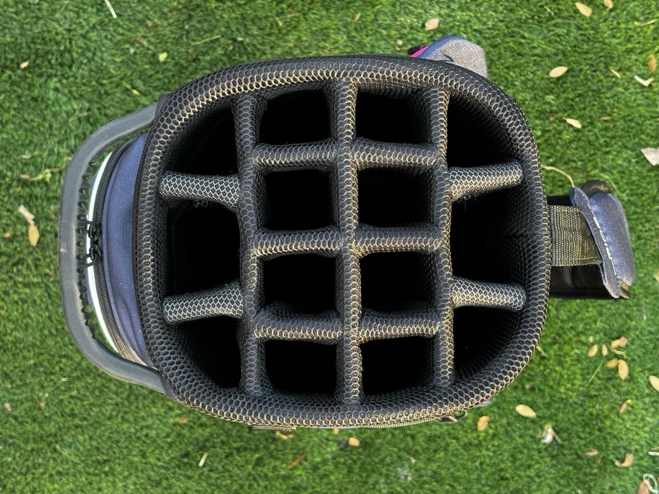 Ping Traverse Women’s 14-Way Cart Bag Pink/Navy Lightweight Ladies Golf Carry - Image 3 of 4