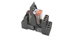2 Stück Schrack ES 15/4N Relaissockel + PT570730 Steckrelais
