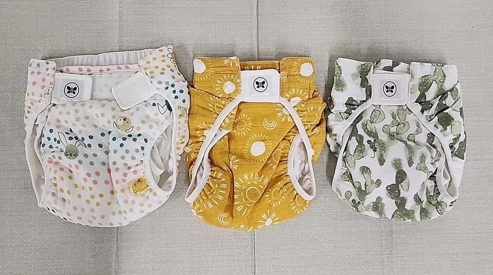 Baby Cloth Diaper 3pk with Pocket, Small(8-15 lbs)reusable Insert/disposable - Image 2 of 4