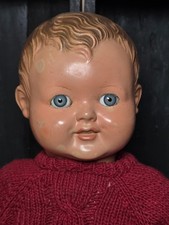 Sonneberg DDR alte Vintage  Puppe  Junge  57 cm  mit modellierte Haare