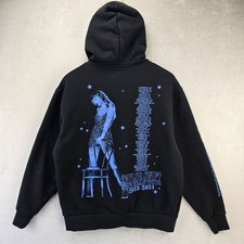 Taylor Swift The Eras Tour Hoodie Womens Small Black Blue Vigilante Sweatshirt