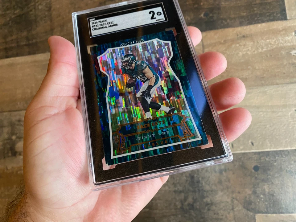 Zach Ertz Panini Card 2016 SGC GD 2 Philadelphia Eagles Chainmail Armor 182 NFL - Image 3 of 4
