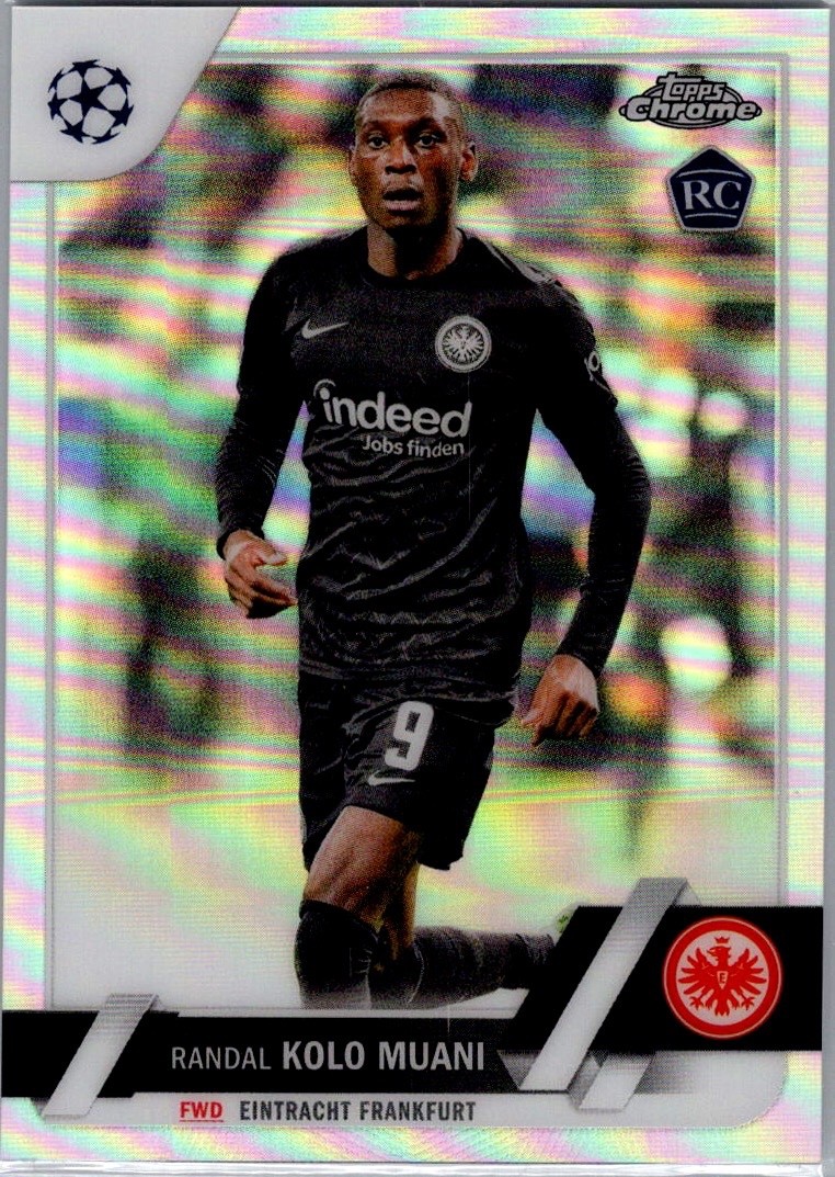 2022-23 Topps Chrome UEFA UCC Refractor #149 Randal Kolo Muani RC Frankfurt