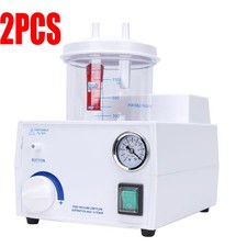 2PCS 1L Portable Phlegm Suction Unit Emergency Medical Vacuum Aspirator Machine