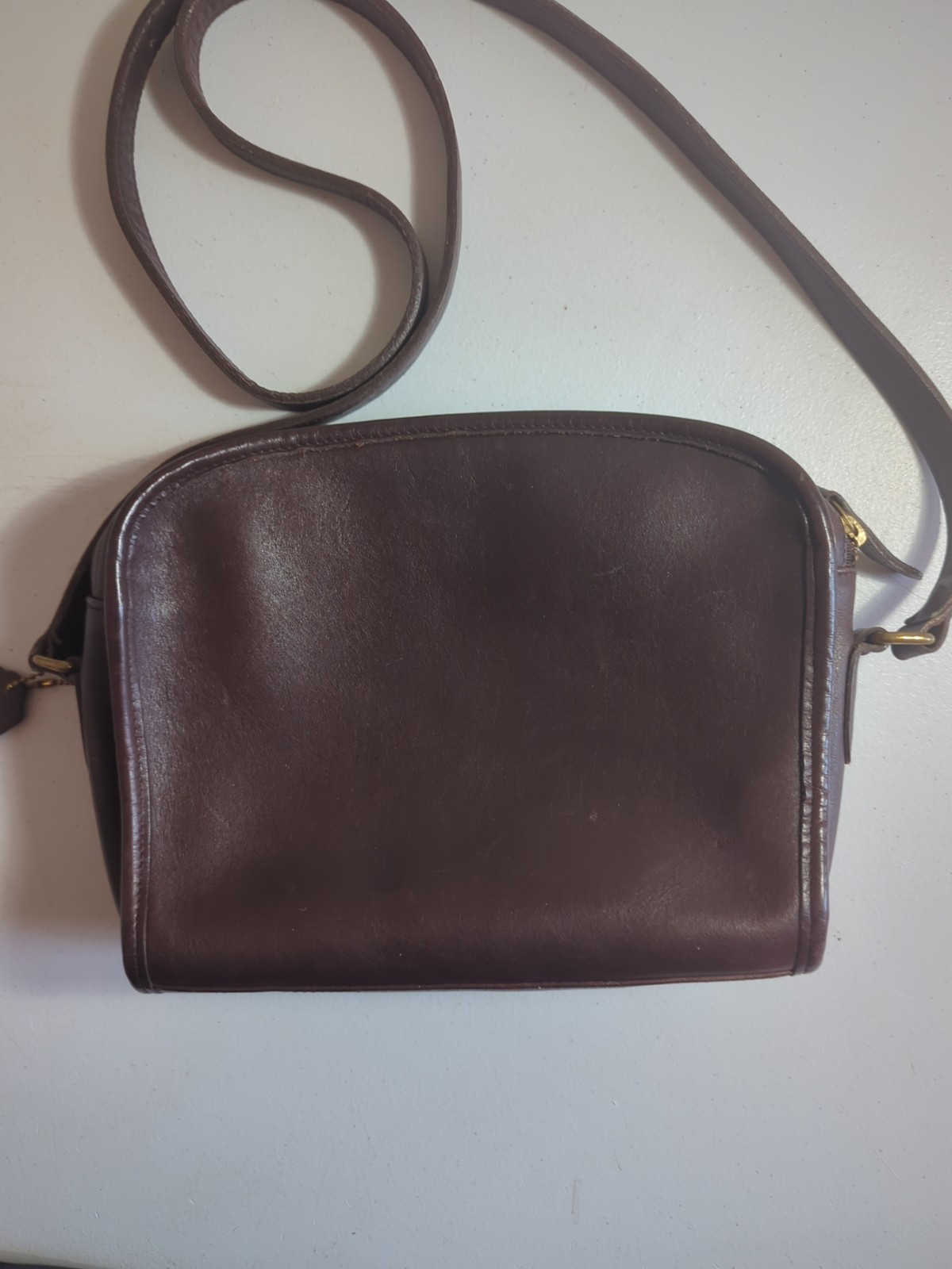 Vtg. Coach Metropolis  Rectangular Leather Crossb… - image 13