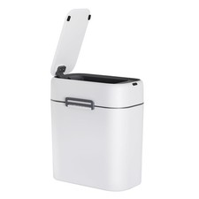 2.2 Gallon Trash Can with Lid Bathroom Small Touchless Automatic Garbage Smart