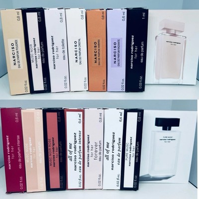 Narciso Rodriguez Women Perfume Collection Sample Spray 14pc Set