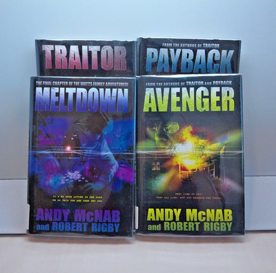 Book lot of 4, Andy McNab and Robert Rigby, hardcover, books 1-4