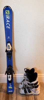 Salomon S/Race JR Ski And Salomon Junior Ski Boots - Used