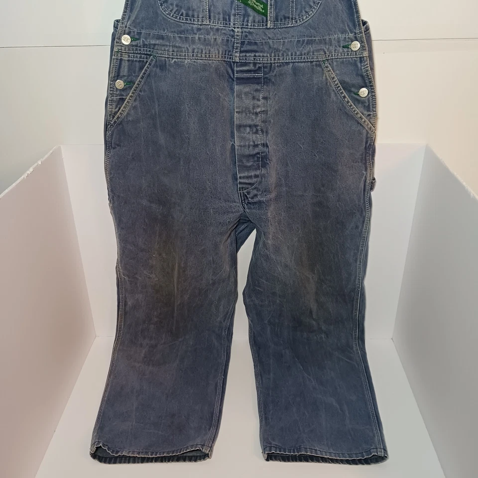 Mono con tirantes de mezclilla Key Imperial de colección para hombre talla 38X30 azul botón mosca carpintero Foto 2 de 4