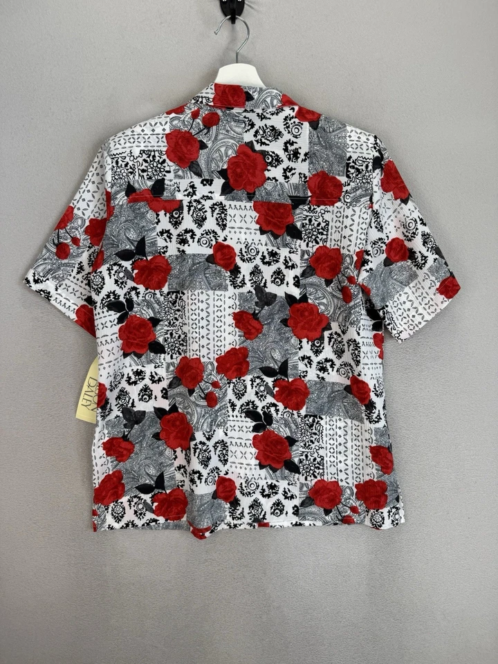 Vintage Allison Daley Women’s Sz 12 Floral w/ Paisley Prints Button Up Shirt NWT - Image 3 of 4