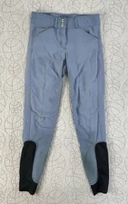 Dover Saddlery Pants Womens 24 Blue Windham Talmo Stretch Riding Breeches