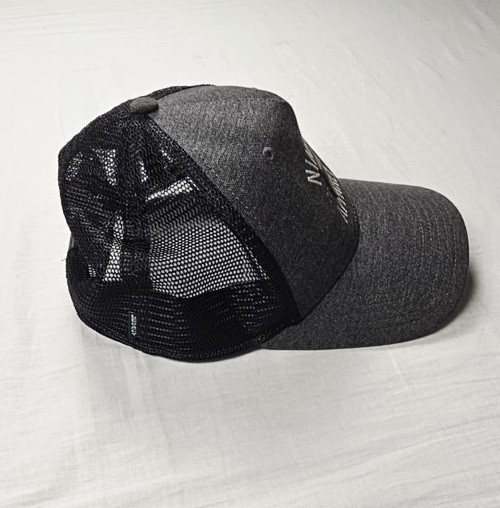 Nine Line Apparel Gray Solid Mesh Snap Back Truck… - image 3