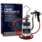 New 2 Quart PAINT PRESSURE POT TANK SPRAY GUN SPRAYER