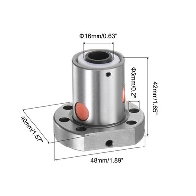 Ball Screw Nut SFU1605-3 Dia 16mm Ball Screw Single Nut for CNC