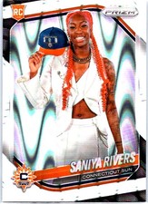 2025 Panini Prizm WNBA #150 Saniya Rivers White Seismic