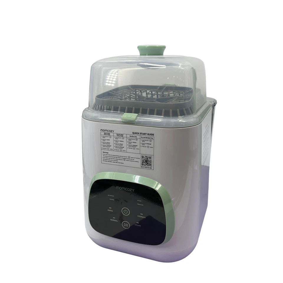 Lavadora e esterilizador automático de garrafas Momcozy KleanPal Pro BS03 branco/verde #NO4909 - Imagem 4 de 4