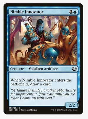  Nimble Innovator | MTG KLD | EDH Commander ETB Card Draw Cantrip | LP
