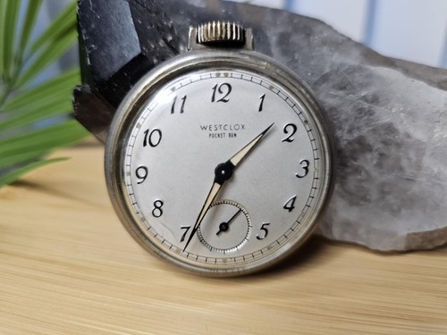 Vintage Westclox Pocket Ben Taschenuhr Mechanische Taschenuhr /funktioniert - Bild 5 von 7