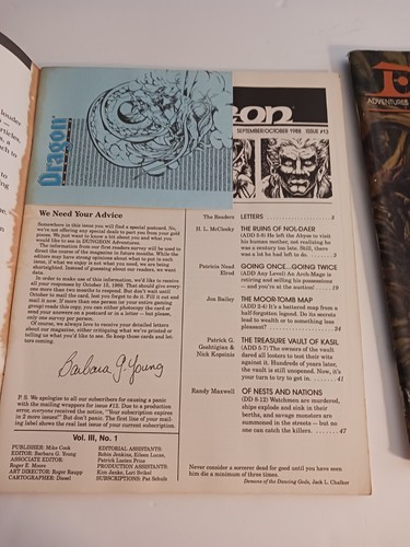 DUNGEON Magazines #13 & #56 NEVER USED! ADVANCED DUNGEONS AND DRAGONS GAME AIDS! - Picture 11 of 13