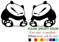 Two Panda Vinyl Decal Sticker Car Window Bumper Wall Laptop 12"