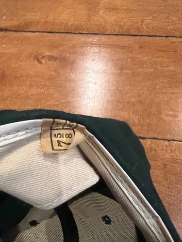 1980'S OAKLAND A'S GAME WORN WORN USED HAT New Era "Pro Model" size 7-5/8 - Picture 6 of 8