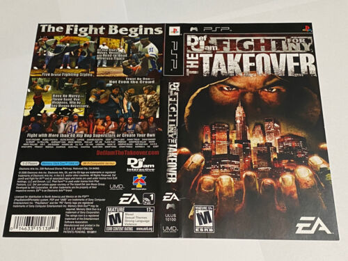 Arte de portada de Def Jam: Fight For NY The Takeover (Sony PSP) solo como nuevo - Imagen 1 de 2