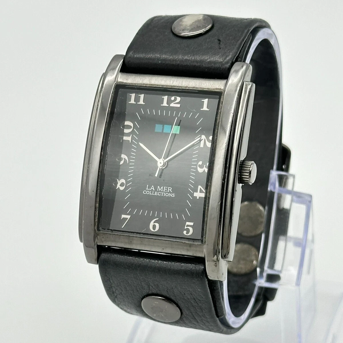 Vintage La Mer Collections Silver Chain Watch Rare Citizen Quartz Club La Mer Moon Phase Urban Tradition  main image 4