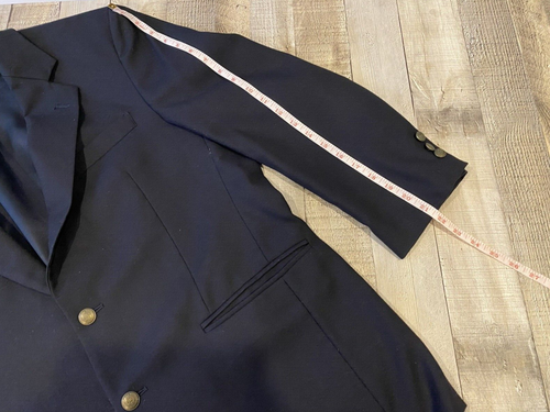Blazer giacca sportiva monopetto Jos A Banks lana cashmere nero 2 bottoni 40S - Foto 13 di 14
