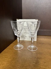 2 Cordial Glasses W. M. Dalton Cherbourg French Lead Crystal No.5 France 10 oz