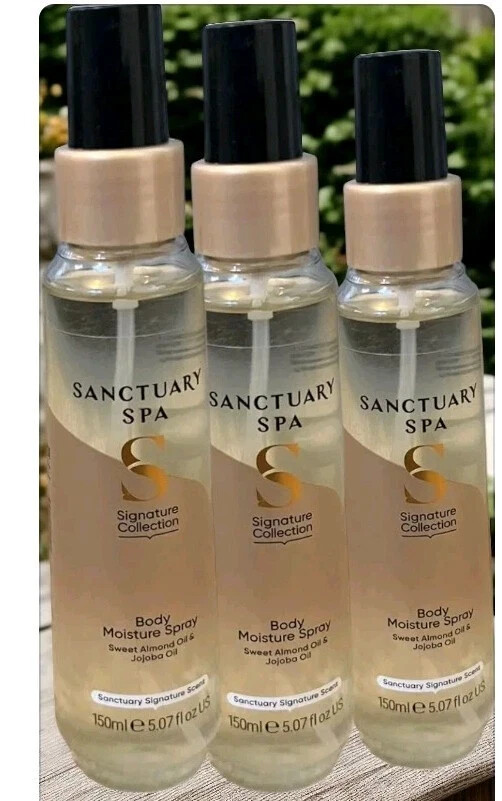 3x Sanctuary Spa Body Moisture Spray 150ml Sweet Almond