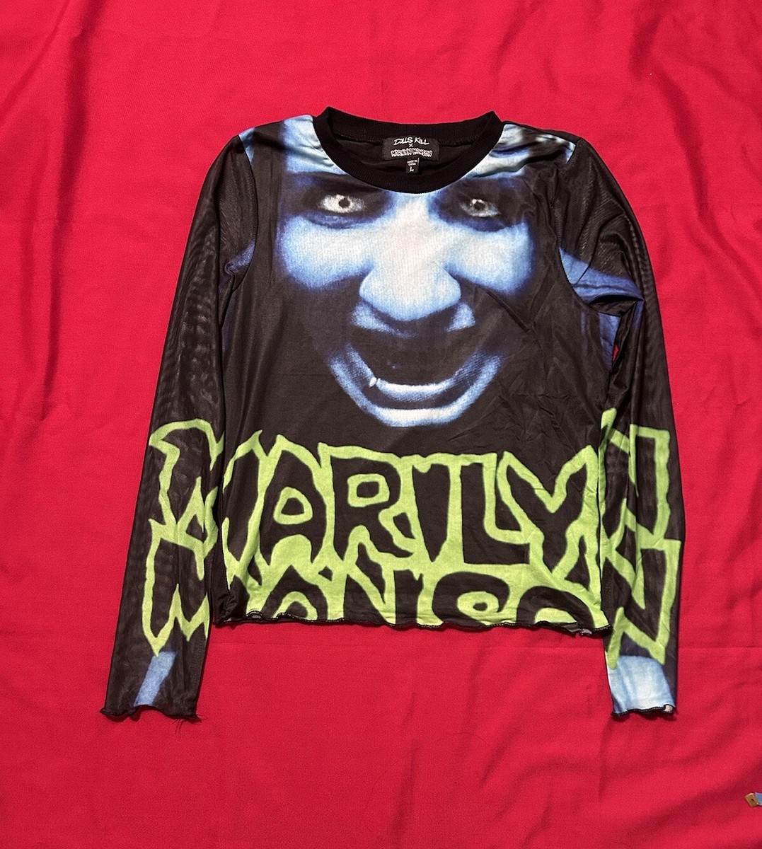 Dolls Kill x Marilyn Manson UNRELEASED Mesh Long Sleeve Top Dolls Kill x Marilyn Manson UNRELEASED Mesh Long Sleeve Top