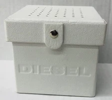 DIESEL White Watch Box Presentation Display Storage Case