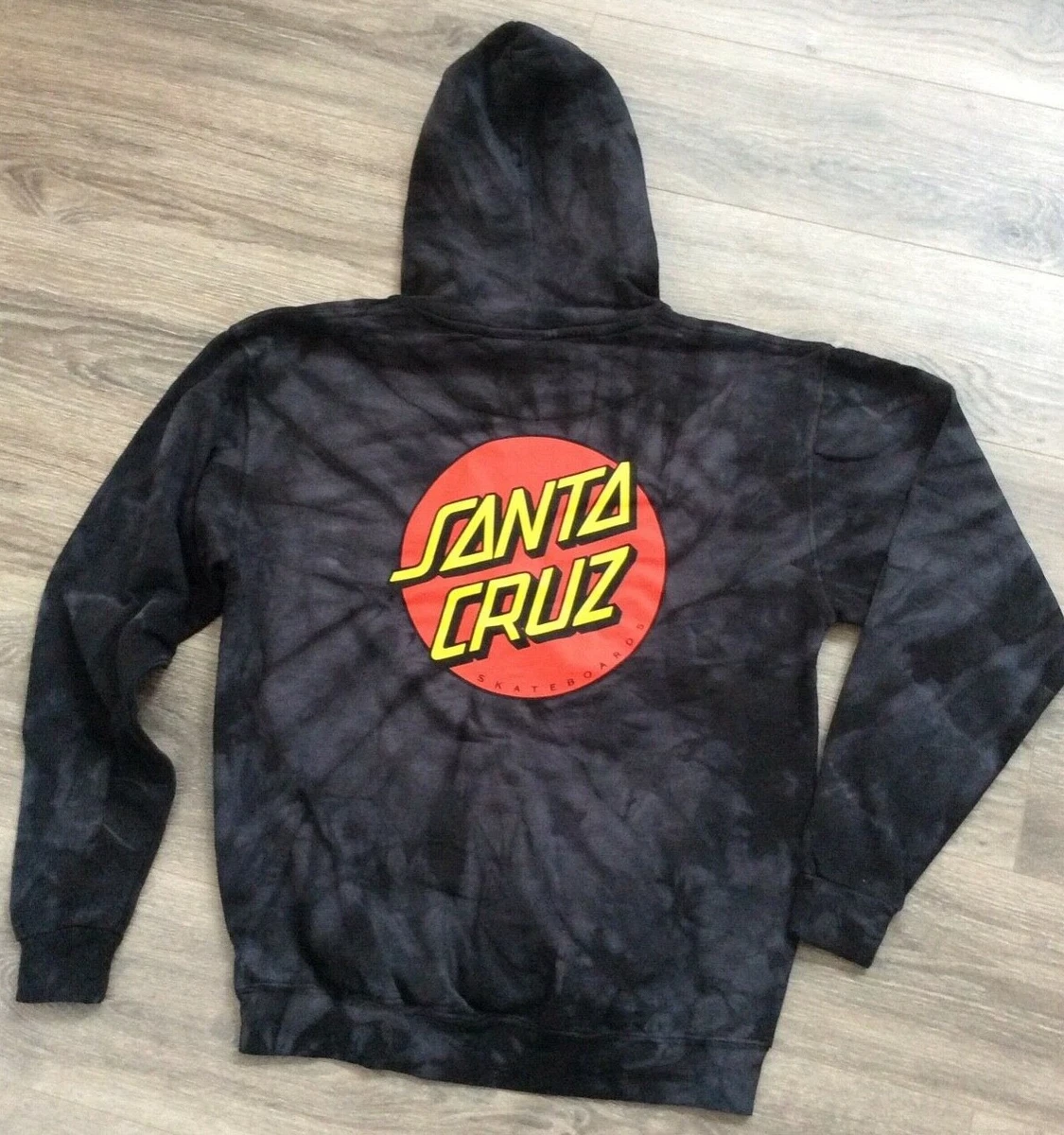 Santa cruz classic shop dot spider black hoodie