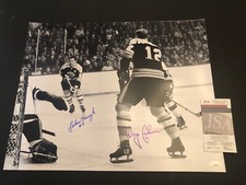 JSA John Bucyk & Wayne Cashman Autographed 16x20 Boston Bruins Signed 376