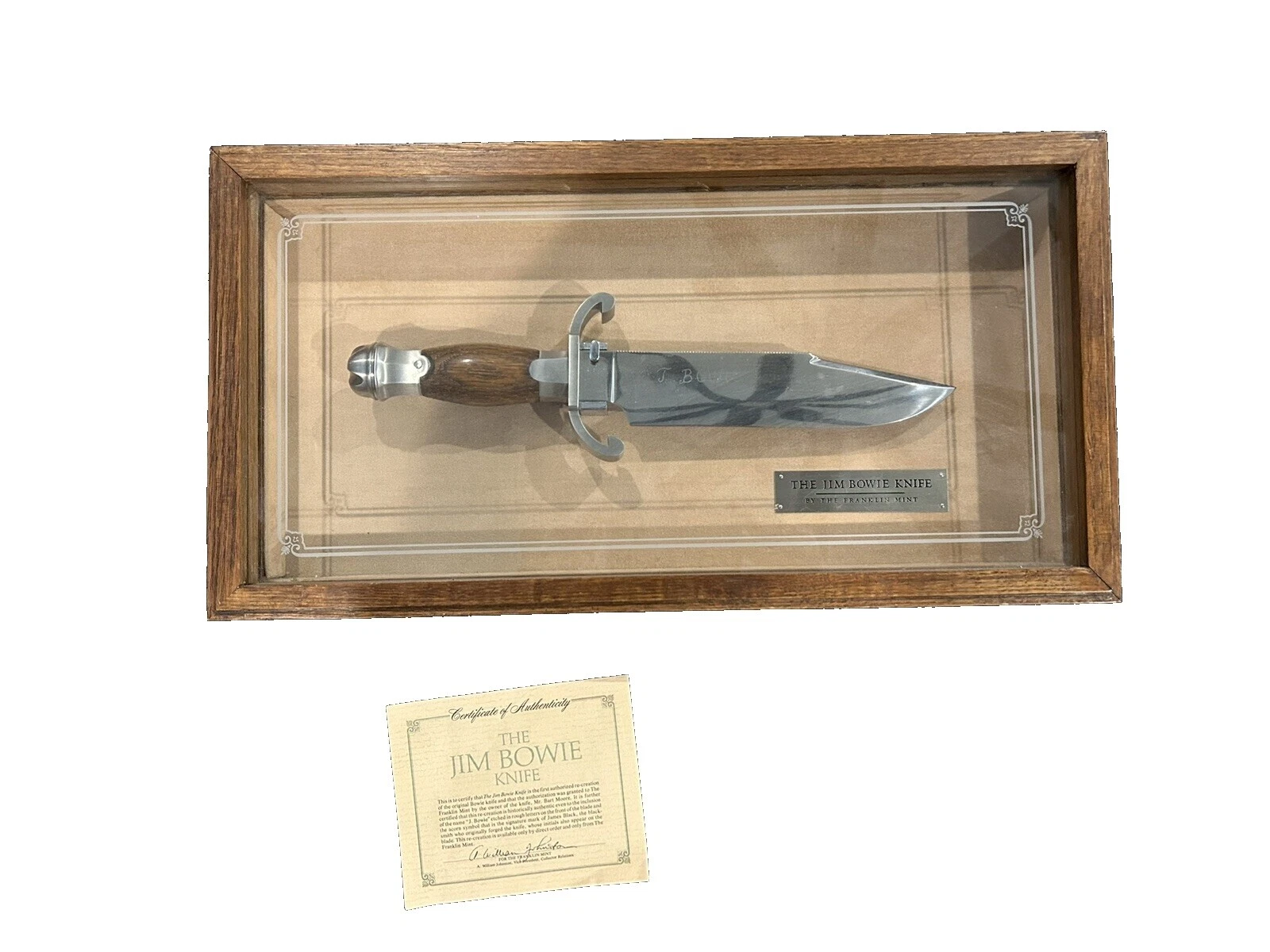 Modernas de colección Franklin Mint Bowie Cuchillos de Hoja Fija producidos en fábricas