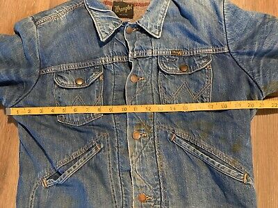 VINTAGE WRANGLER BLUE BELL SANFORIZED SALVAGED DENIM JACKET VINTAGE WRANGLER BLUE BELL SANFORIZED SALVAGED DENIM JACKET
