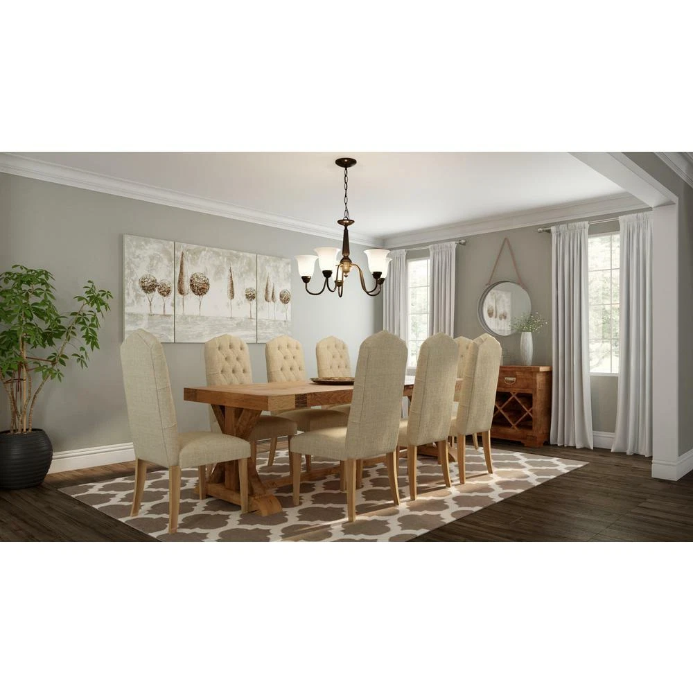 Commercial Electric 5 Lt. Reversible Oil Rubbed Bronze Chandelier