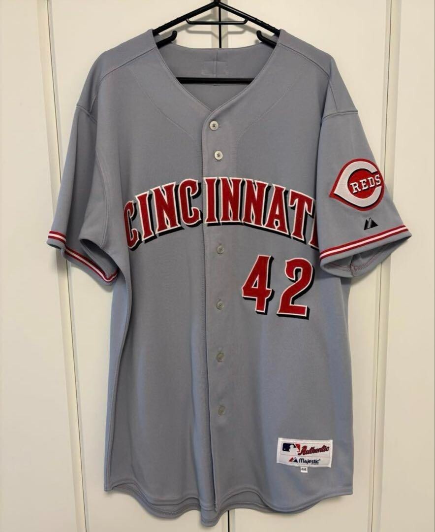 Cincinnati Reds Jackie Robinson Day Jersey Majestic Authentic MLB