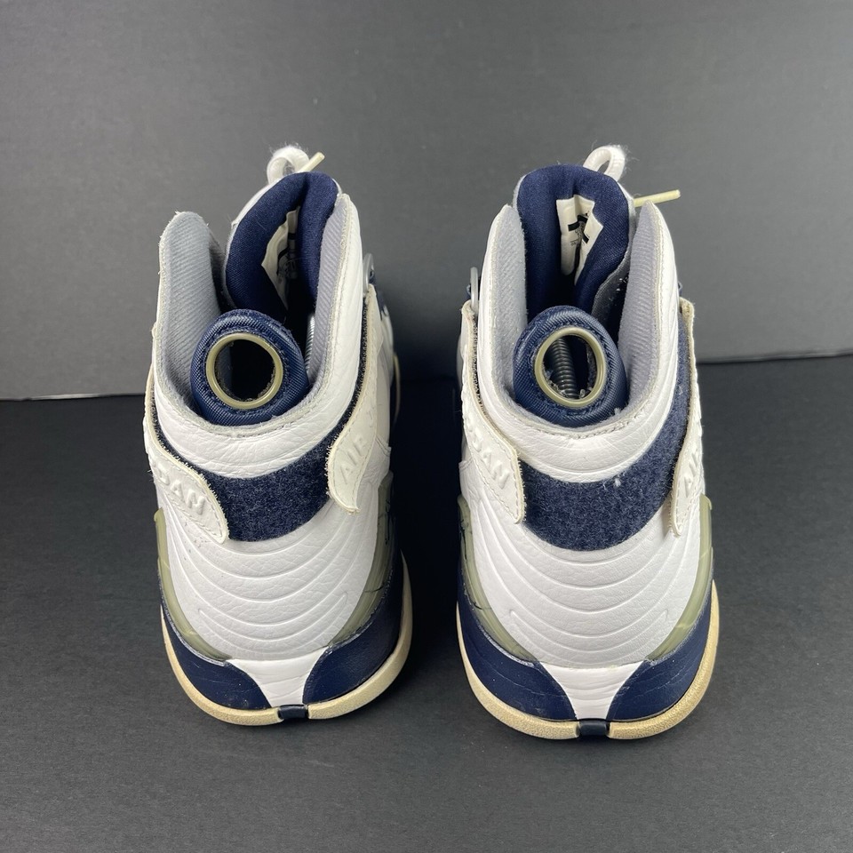 Air Jordan 8.0 Playoffs White Midnight Navy 467807106 Men's