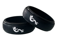 Partners ID Black Silicone Ring for Swingers