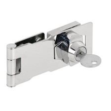 Keyed Hasp Lock Twist Knob Keyed Locking Hasp for Small Doors, Cabinets and Mo