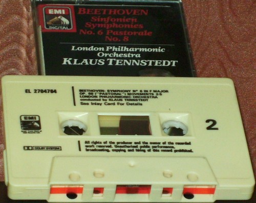 Beethoven Symphonies No 6 Pastorale & No 8 CASSETTE ALBUM Klaus Tennstedt LPO - Picture 5 of 12